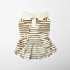 Dog Striped Knit Shirt Dress | Thick Knit School-Style Pet Dress | OEM Manufacturer