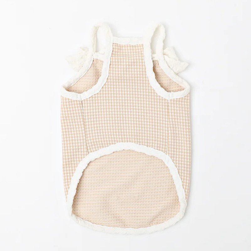 Plaid knit swatch for dog camisole