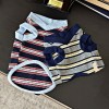 Dog Striped Knit Vest | High-Stretch V-Neck Pet Apparel for All-Season Layering | Private Label Pet Apparel Manufacturer