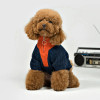 Wholesale Half-Zip Dog Sweater with Contrast Collar and Back Pocket