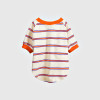 Dog Striped Pocket T-Shirt | Soft Jersey Pet Tee for Casual Everyday Wear | Custom Pet Apparel Supplier