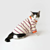 Dog Striped Pocket T-Shirt | Soft Jersey Pet Tee for Casual Everyday Wear | Custom Pet Apparel Supplier