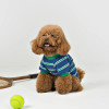 Dog Striped Pocket T-Shirt | Soft Jersey Pet Tee for Casual Everyday Wear | Custom Pet Apparel Supplier