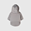 Custom Short-Sleeve Dog Hoodie with Snap Placket and Back Pocket