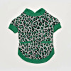 Leopard Print Knit Cardigan | Soft Open-Front Dog Cardigan with Buttons | Petwear OEM Factory