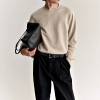 Regular Fit Crew Neck Sweatshirt | Soft Fleece Pullover with Ribbed Trim for Casual Daily Wear | Wholesale Sweatshirt Manufacturer