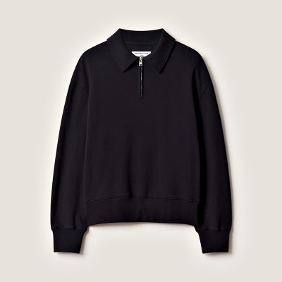 Half Zip Polo Sweatshirt | Soft Fleece Pullover with Knit Collar for Comfortable Everyday Wear | Private Label Sweatshirt Factory