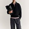 Half Zip Polo Sweatshirt | Soft Fleece Pullover with Knit Collar for Comfortable Everyday Wear | Private Label Sweatshirt Factory
