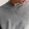 Relaxed Fit Crew Neck Sweatshirt | Soft Fleece Pullover with V-Stitch Collar Detail | OEM Sweatshirt Manufacturer