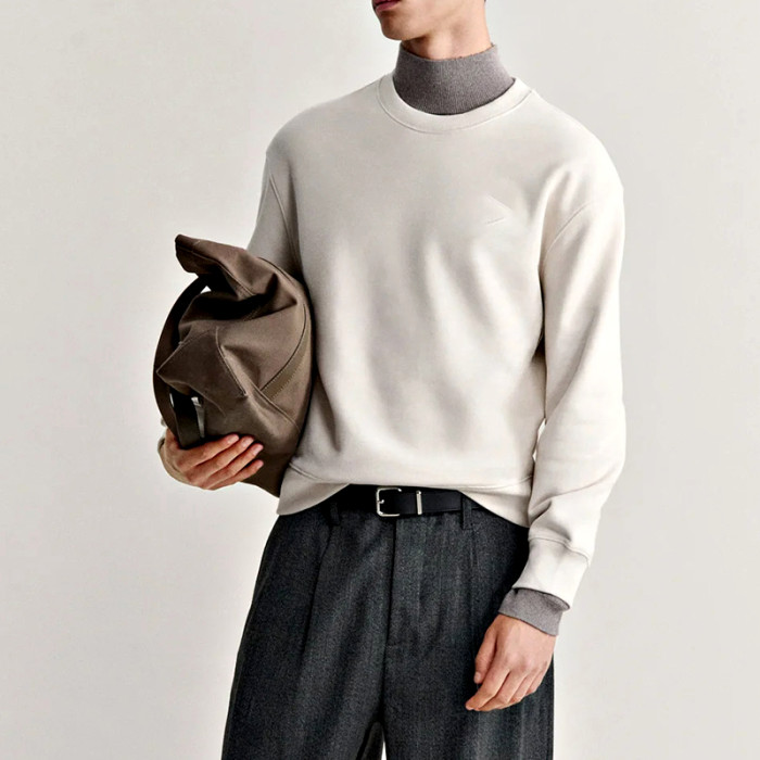 Comfortable Relaxed Fit Sweatshirt | Soft Brushed Fleece Pullover with Ribbed Cuffs & Hem | Bulk Sweatshirt Manufacturer