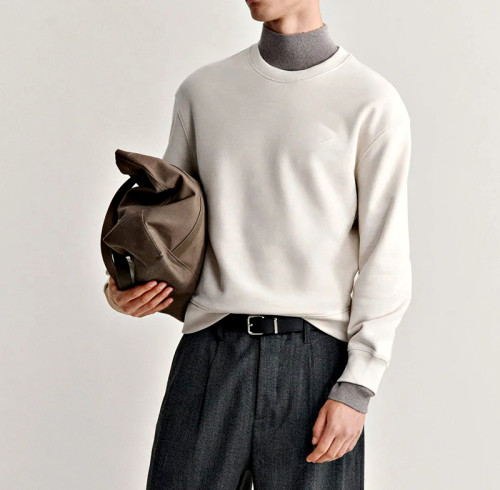 Comfortable Relaxed Fit Sweatshirt | Soft Brushed Fleece Pullover with Ribbed Cuffs & Hem | Bulk Sweatshirt Manufacturer