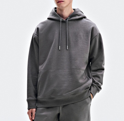 Heavyweight Relaxed Pullover Hoodie with Brushed Inner and Kangaroo Pocket OEM Hoodie Manufacturer