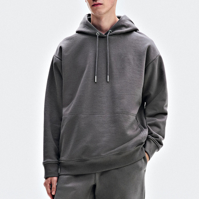 Heavyweight Relaxed Pullover Hoodie with Brushed Inner and Kangaroo Pocket OEM Hoodie Manufacturer