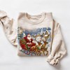 Vintage Santa Sleigh Graphic Crewneck Sweatshirt with Ribbed Trims Holiday Sweatshirt Supplier