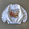 Vintage Santa Sleigh Graphic Crewneck Sweatshirt with Ribbed Trims Holiday Sweatshirt Supplier