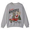 90s Retro Christmas Crewneck Sweatshirt with Santa Elf Snowman Scene Seamless Body Wholesale Christmas Crewneck Supplier