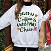 Women's Coffee Christmas Crewneck Sweatshirt with Double Needle Stitching and Ribbed Trims Private Label Christmas Crewneck Manufacturer