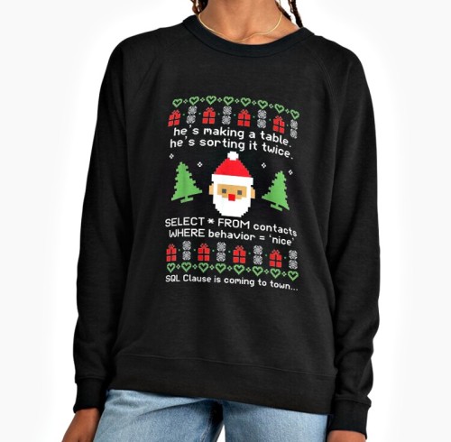Fun Christmas Lightweight Raglan Sleeve Sweatshirt with Slim Fit and 1x1 Spandex Rib Custom Crewneck Manufacturer