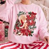 Have A Holly Dolly Christmas Sweatshirt with Vibrant DTF Print Custom Retro Christmas Crewneck Manufacturer