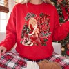 Have A Holly Dolly Christmas Sweatshirt with Vibrant DTF Print Custom Retro Christmas Crewneck Manufacturer