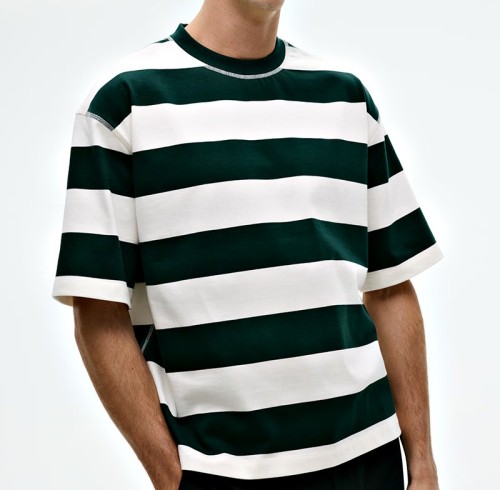 Men's Oversized Drop-Shoulder T-Shirt with Straight Hem Custom Boxy Tee Supplier