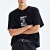 Men's Relaxed Printed T-Shirt with Straight Hem Custom Printed Tee Supplier