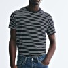 Men's Slim Fit T-Shirt with Ribbed Crewneck Custom Fitted Tee Maker