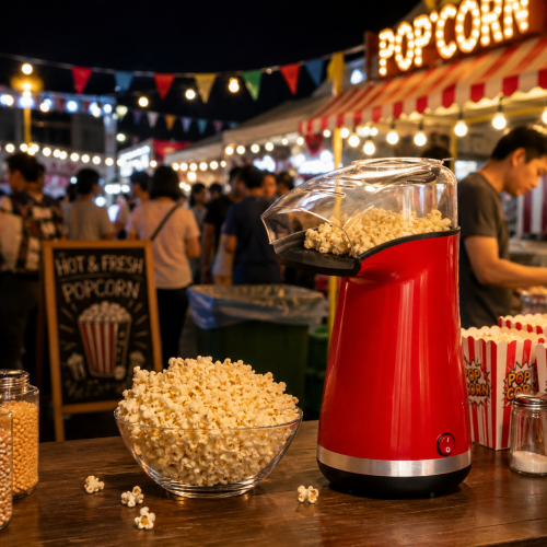 Portable popcorn maker for events