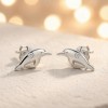 Baiji Dolphin Relief Earrings | for Ocean Lovers | 925 Silver | CZ / Moissanite | Hengdian Silver