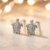 Hawksbill Turtle Pavé Earrings | 925 Silver | CZ / Moissanite | Tailored | Hengdian Silver