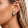 Emperor Penguin Relief Earrings | for Anniversary Gifts | 925 Sterling Silver | CZ / Moissanite