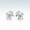 Emperor Penguin Line Earrings | for Bridesmaid Sets | 925 Silver | CZ / Moissanite | Hengdian Silver