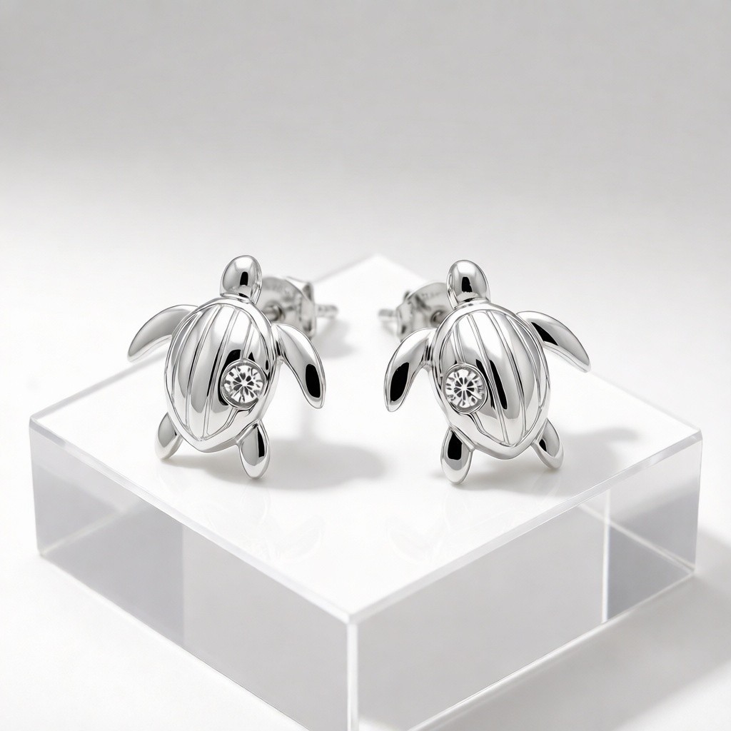 Emperor Penguin Line Earrings