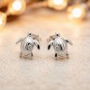 Emperor Penguin Line Earrings | for Bridesmaid Sets | 925 Silver | CZ / Moissanite | Hengdian Silver