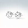 Staghorn Coral Line Earrings | OEM ODM | for Beach Weddings | 925 Sterling Silver | CZ / Moissanite