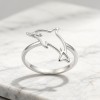 Baiji Dolphin Line Rings | 925 Sterling Silver | CZ / Moissanite | Bespoke | Hengdian Silver