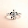 Hawksbill Turtle Relief Rings | Hengdian Silver | 925 Silver | CZ / Moissanite | Made-to-Order