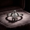 Hawksbill Turtle Relief Rings | Hengdian Silver | 925 Silver | CZ / Moissanite | Made-to-Order