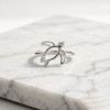 Hawksbill Turtle Line Rings | for Bridesmaid Sets | 925 Silver | CZ / Moissanite | Hengdian Silver