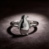 Emperor Penguin Relief Rings | 925 Silver | CZ / Moissanite | for Travel Jewelry | Hengdian Silver