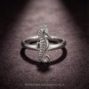 Tiger-tail Seahorse Relief Rings | for Ocean Lovers | 925 Silver | CZ / Moissanite | Hengdian Silver