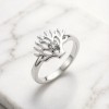 Staghorn Coral Relief Rings | Personalized | for Conservation Gifts | 925 Silver | CZ / Moissanite