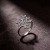 Staghorn Coral Pavé Rings | for Statement Looks | 925 Silver | CZ / Moissanite | Hengdian Silver