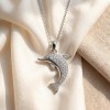 Baiji Dolphin Pavé Necklaces | 925 Silver | CZ / Moissanite | ODM | Hengdian Silver