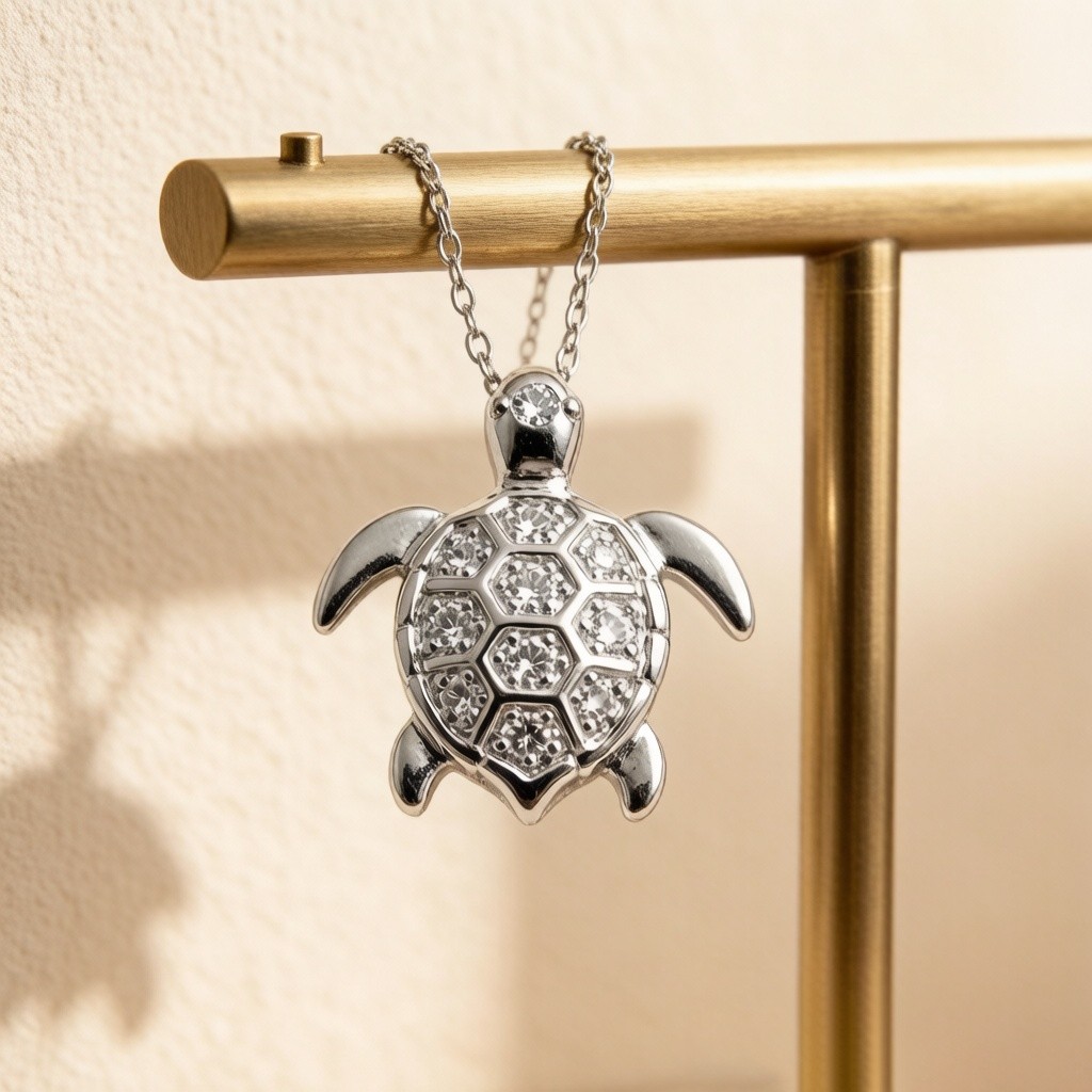 Hawksbill Turtle Ocean Pendant necklaces detail view