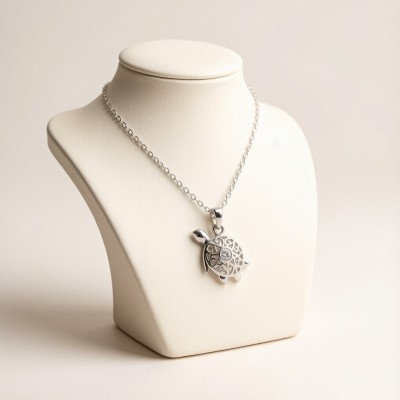 Hawksbill Turtle Pendant Necklaces | for Personalized Gifts | 925 Silver | CZ / Moissanite