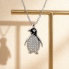 Emperor Penguin Pendant Necklaces | 925 Silver | CZ / Moissanite | Hengdian Silver