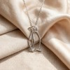 Emperor Penguin Pendant Necklaces | 925 Silver | CZ / Moissanite | for Daily Wear | Hengdian Silver