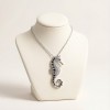 Tiger-tail Seahorse Pavé Necklaces | 925 Silver | CZ / Moissanite | Hengdian Silver