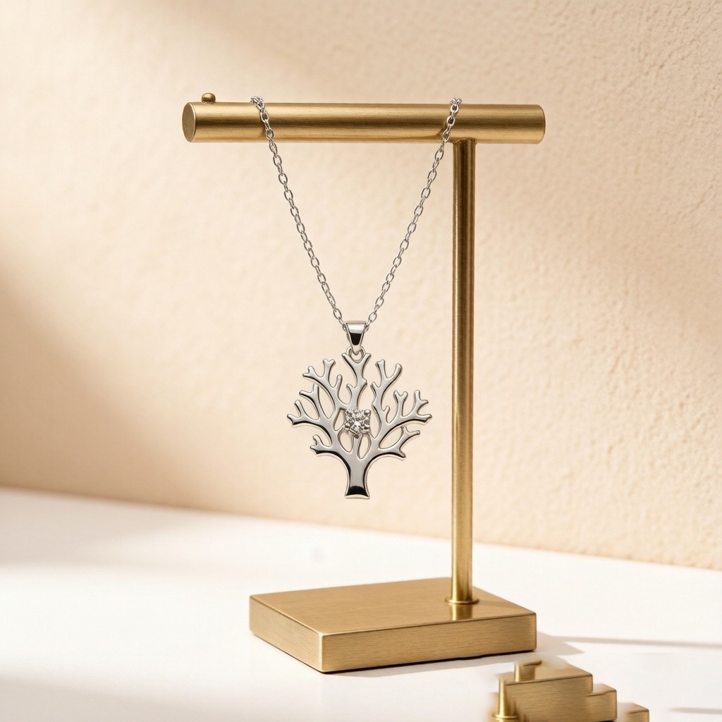 Staghorn Coral Layered Relief necklaces detail view